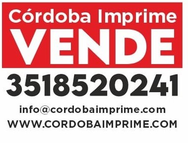 CARTEL ALQUILO/VENDO 50 x 34 cm - Córdoba Imprime